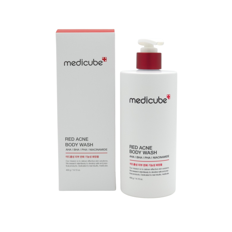 Medicube Red Acne Body Wash I Low Ph And Hydrating Cleanser With Salicylic Acid 400g