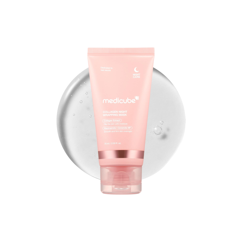 Medicube Collagen Overnight Wrapping Niacinamide and Ceramide NP Overnight Mask 75ml