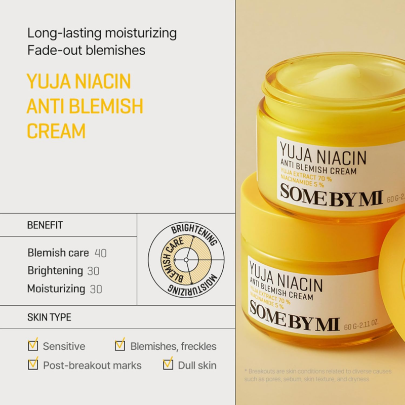 SOME BY MI Yuja Niacin Anti Blemish Cream 60ml