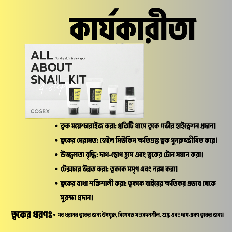 Cosrx All About Snail Kit 4-step