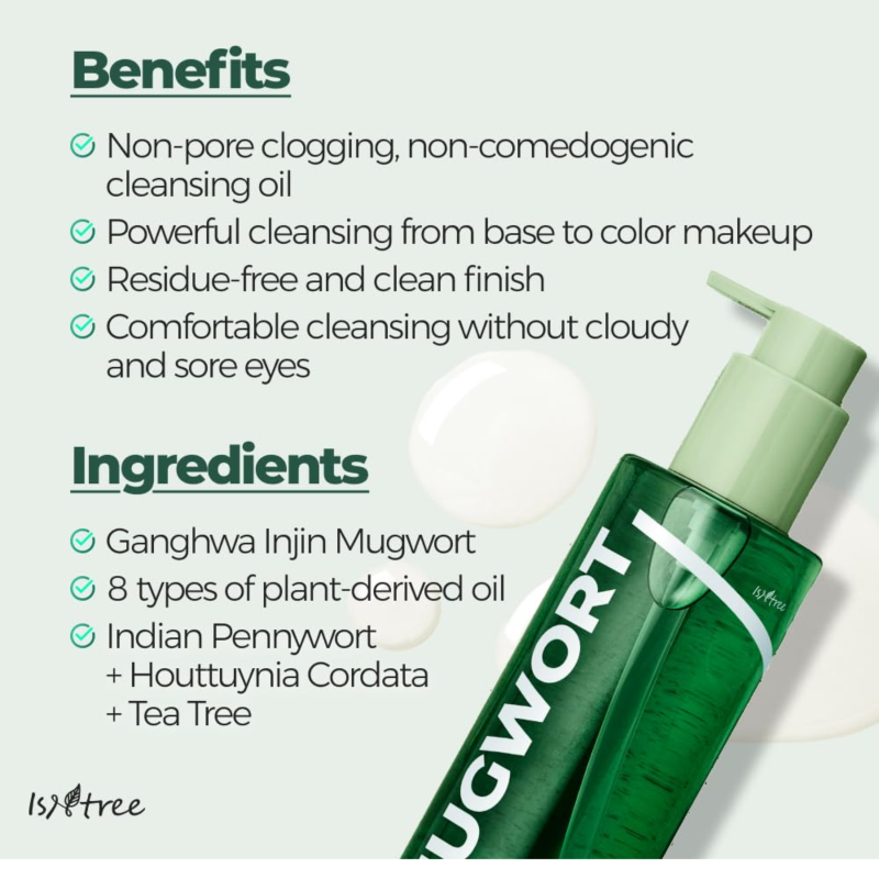 Isntree Mugwort Calming Deep Cleansing Oil 200ml