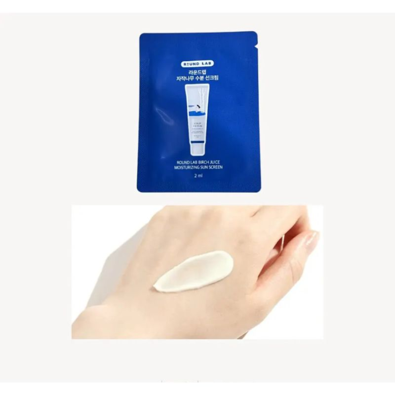 Round Lab Birch Juice Moisturizing Sunscreen SPF50+ PA++++ 2ml
