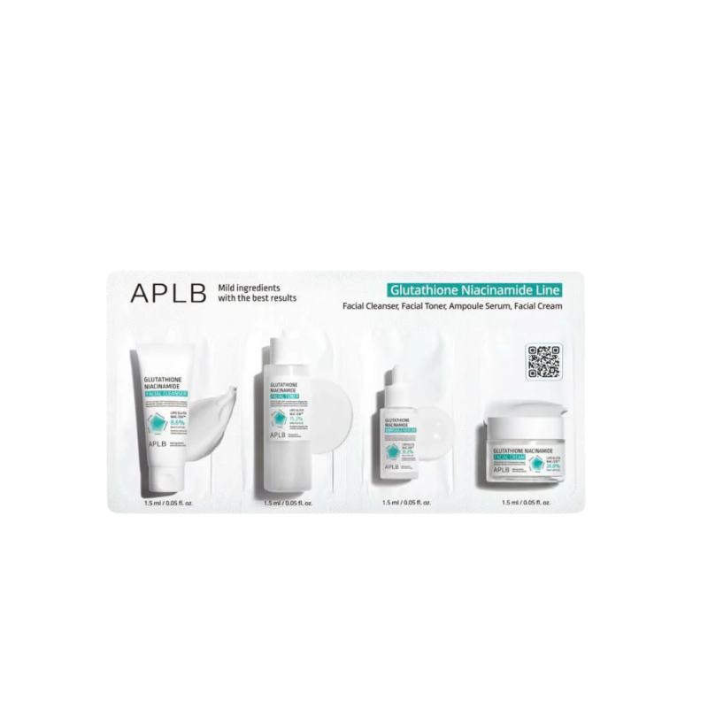 APLB - Glutathione Niacinamide Skin 4 Types Sachet Set Sample Pack