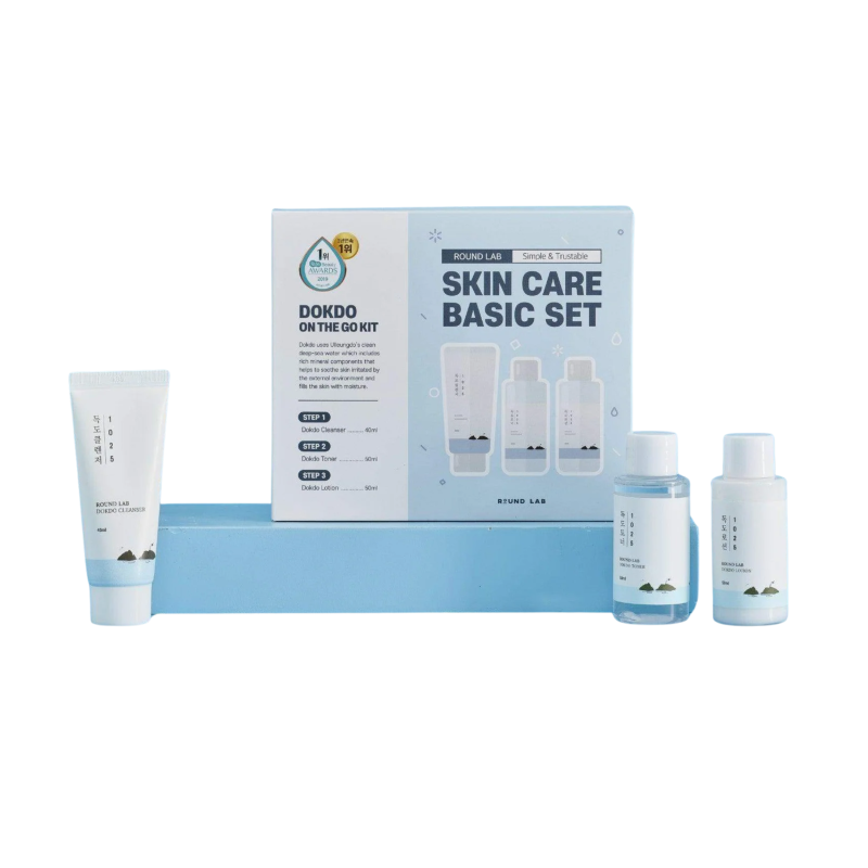 ROUND LAB On The Go Kit (Cleanser 40ml + Toner 50ml + Lotion 50ml)