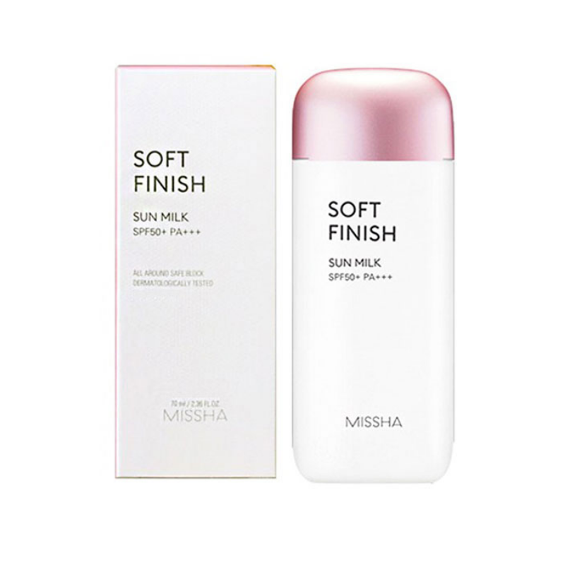 Missha All Around Safe Block Soft Finish Sun Milk Spf50+ Pa++++ - 70ML